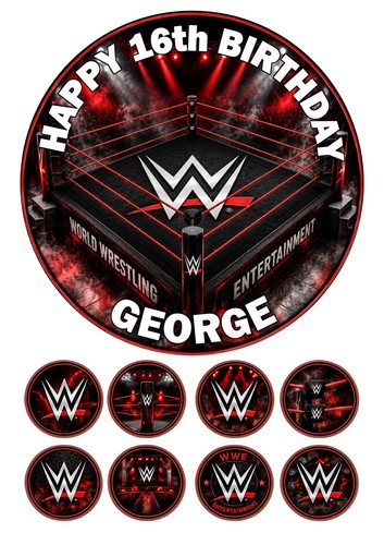 Wwe ring personalised edible - ring,