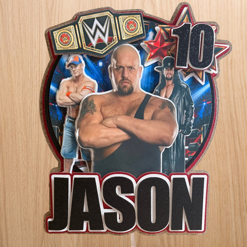 Wwe wrestling birthday cake - wwe,