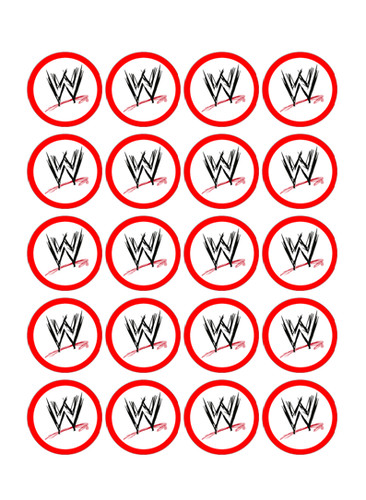 Pre cut edible wwe - pre-cut, cupcake