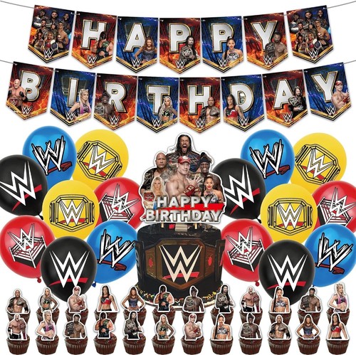 Birthday party supplies wwe - supplies,