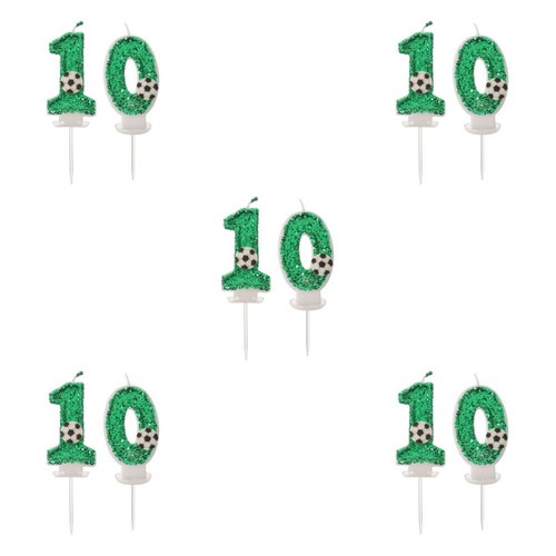 5pcs football number candle - 5pcs,