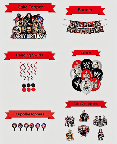 Wwe wrestling birthday party - wrestling,