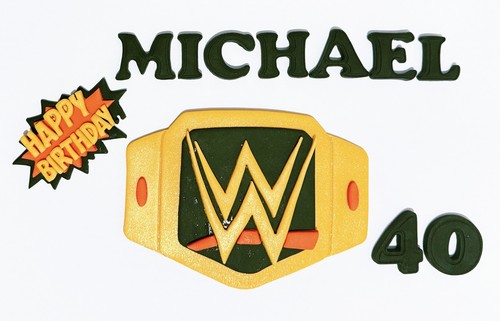 Edible fondant wrestling wwe - wrestling,