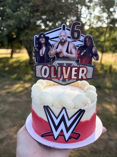 Wwe wrestling cake topper - cake, for
