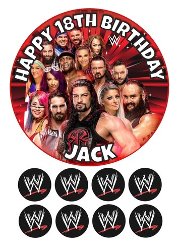 Wwe personalised edible - wwe,