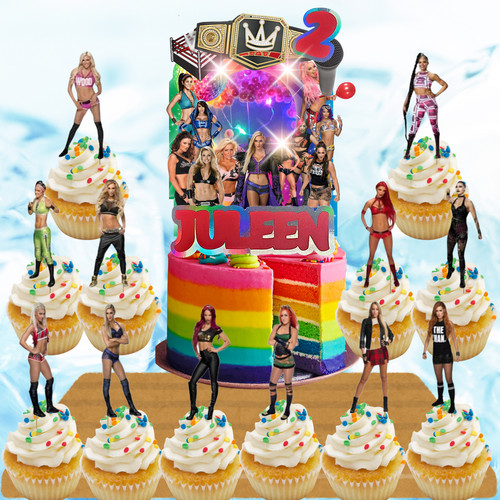 Wwe wrestling girl plate cup - wrestling,
