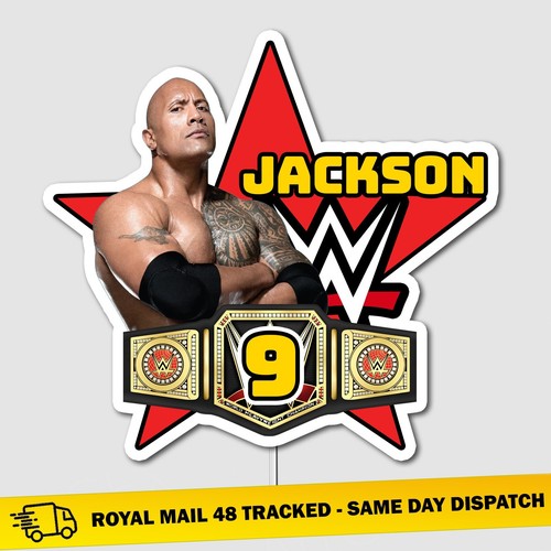 Personalised name age wwe - personalised, name/age