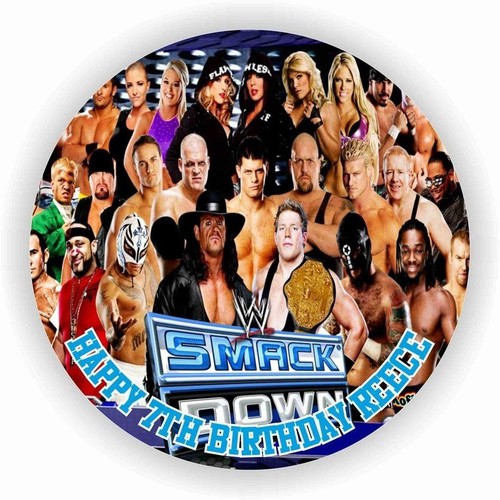 Birthday wwe smackdown cake - wwe,