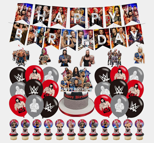 Wwe wrestling birthday party - wwe,