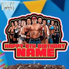 Wrestling THEME Cake Topper
