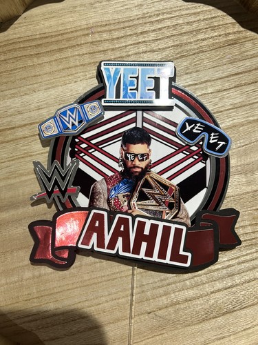 Personalised wwe topper yeet - wwe,