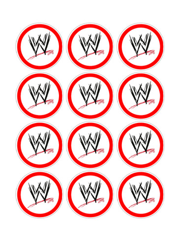 Pre cut edible wwe - pre-cut, cupcake