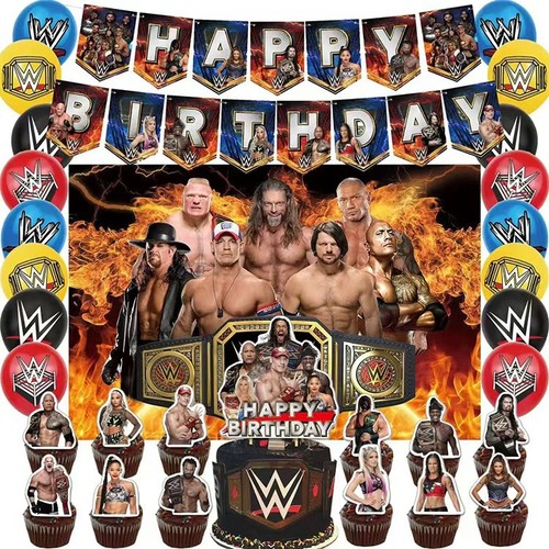 Wwe wrestling birthday party - wwe,
